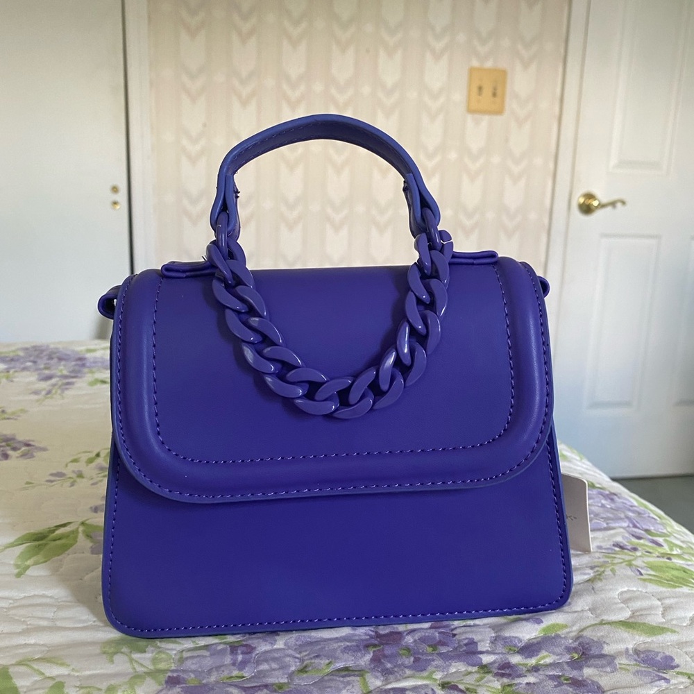 Purple mini handbag